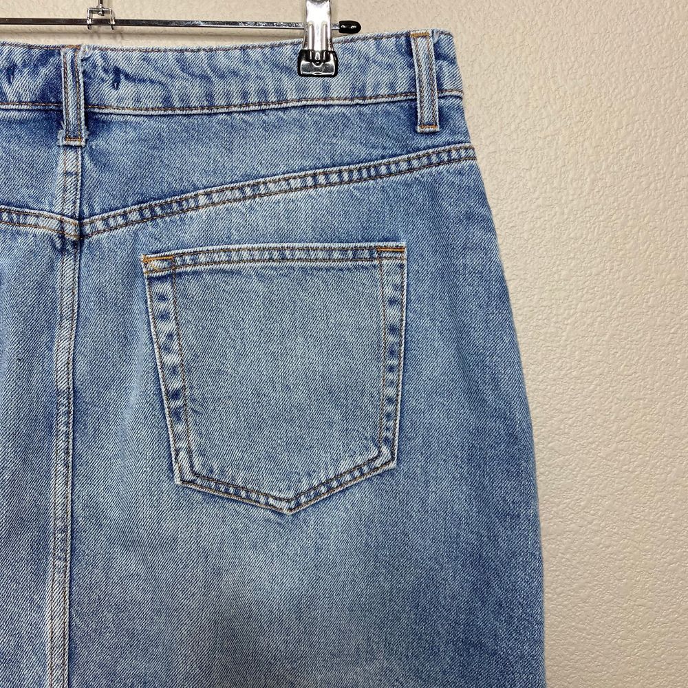 NWT‎ Zara Denim Bejeweled Embroidered Skirt Boho - Picture 5 of 8